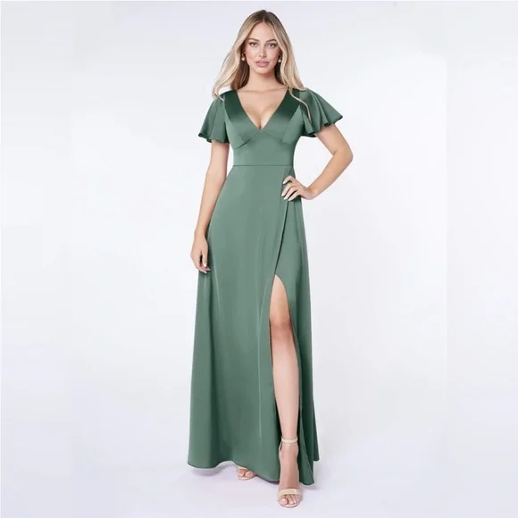 Azazie | Dresses | Nwt Azazie Lani Stretch Satin Dress Pine Green Long Bridesmaid Pit To Pit 2 | Poshmark Azazie | Dresses | Nwt Azazie Lani Stretch Satin Dress Pine Green Long Bridesmaid Pit To Pit 2 | Poshmark